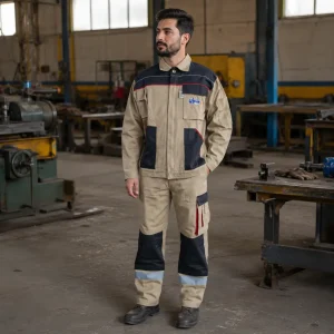 لباس کار خاکی مشکی برند زیباآشیان