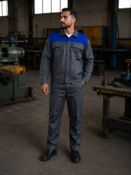 لباس کار اورال پرهام طوسی آبی